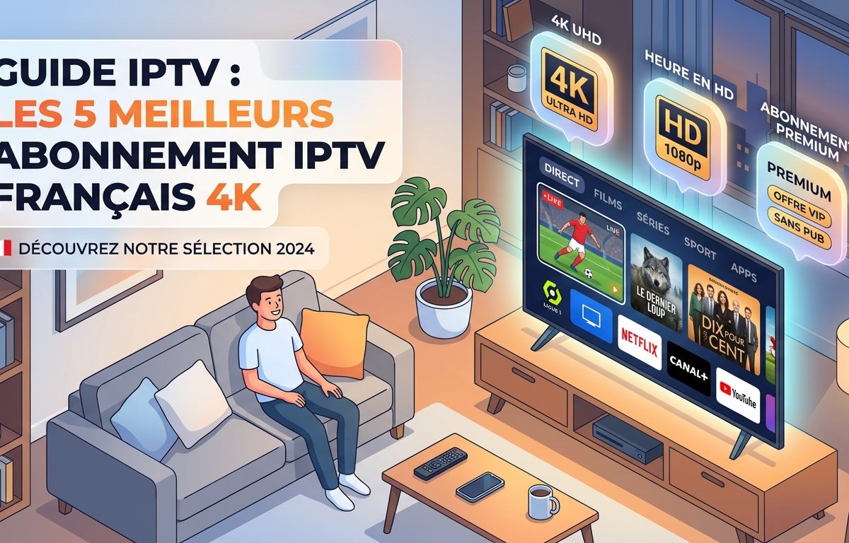 Guide IPTV  Les 5 Meilleurs Abonnement IPTV Français 4K