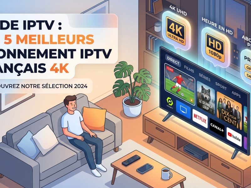 Guide IPTV  Les 5 Meilleurs Abonnement IPTV Français 4K