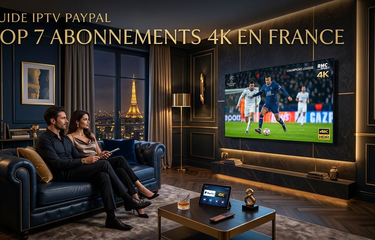 Guide IPTV PayPal : Top 7 Abonnements 4K en France
